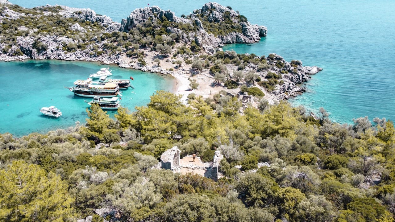 Turkey turquoise bay and coastline
