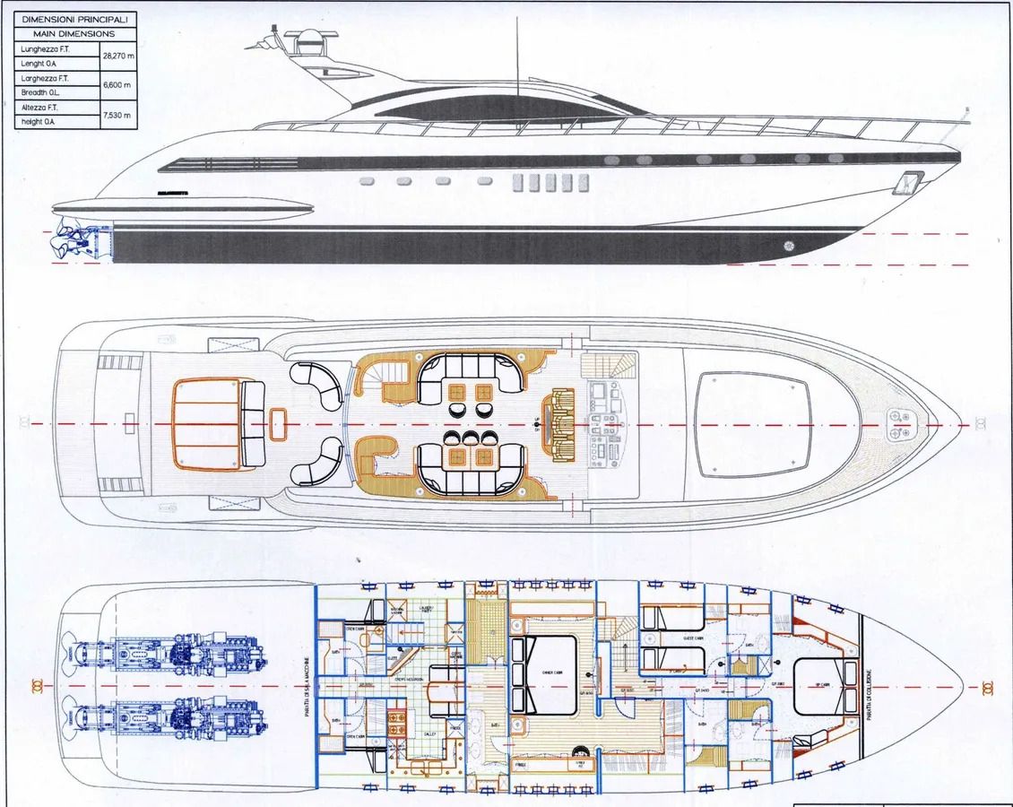 L'Esperance yacht cabin
