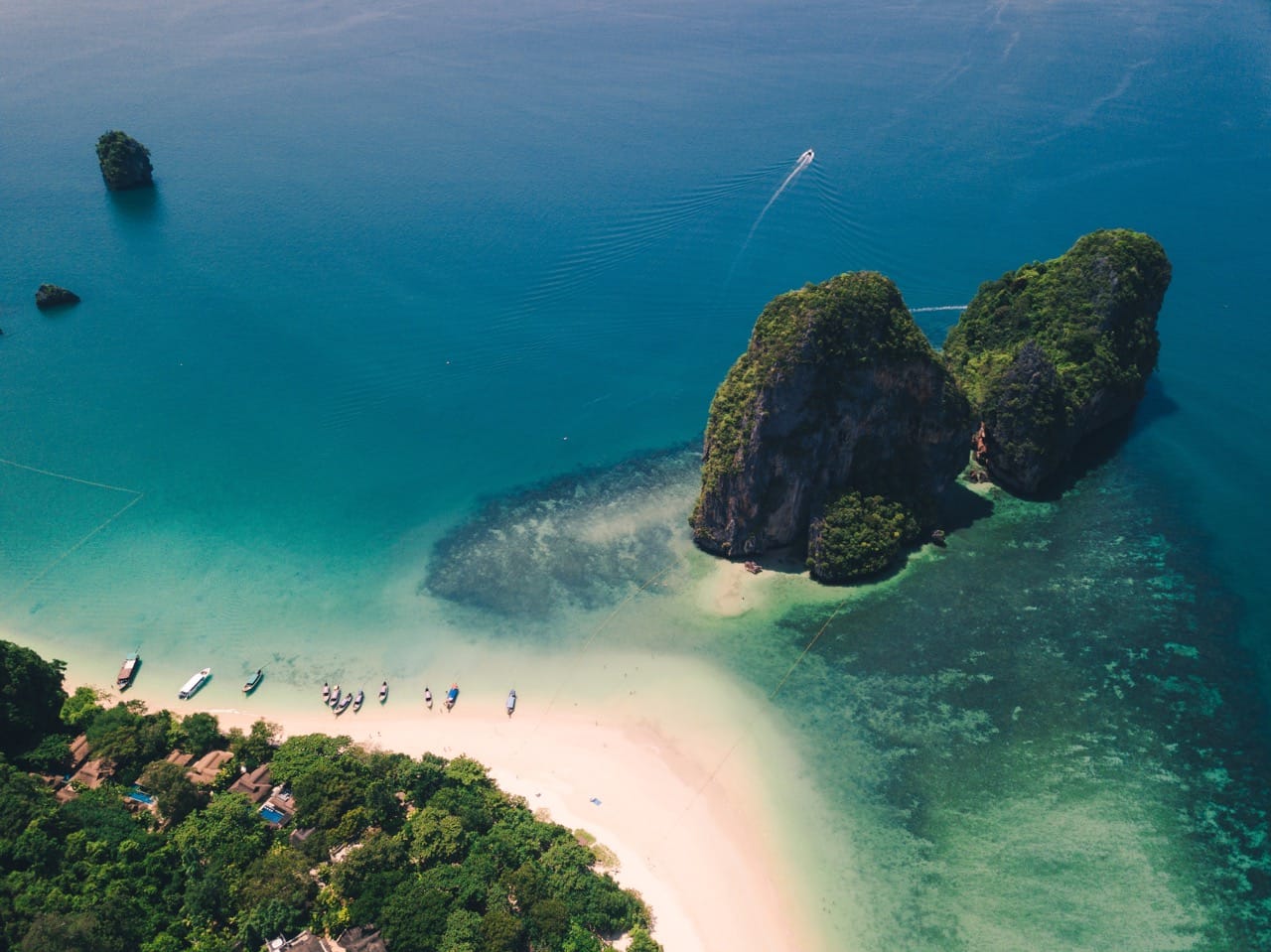 Krabi beaches and sea-mountain scenery
